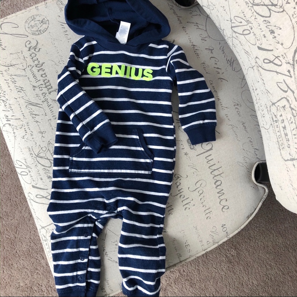 12 month boy striped One Piece Winter Outfit